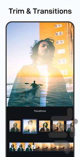 کلیپ ساز: حرفه‌ای ویرایش ویدیو - عکس برنامه موبایلی اندروید