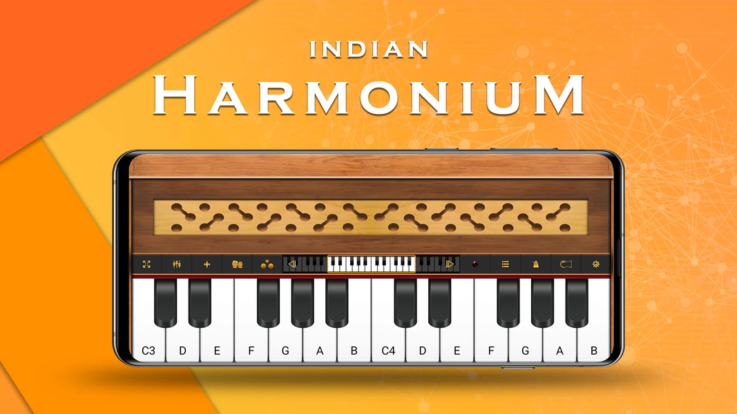 Indian Harmonium - عکس برنامه موبایلی اندروید