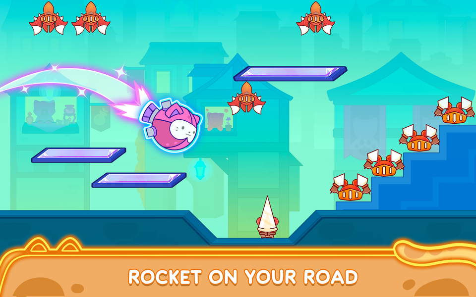 Cat Dash: Cute Cat Music Game - Gameplay image of android game