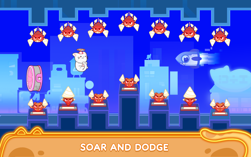 Cat Dash: Cute Cat Music Game - Gameplay image of android game