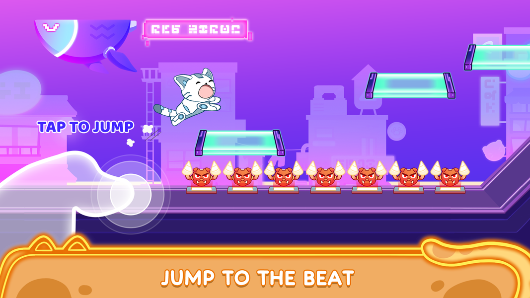 Cat Dash: Cute Cat Music Game - عکس بازی موبایلی اندروید