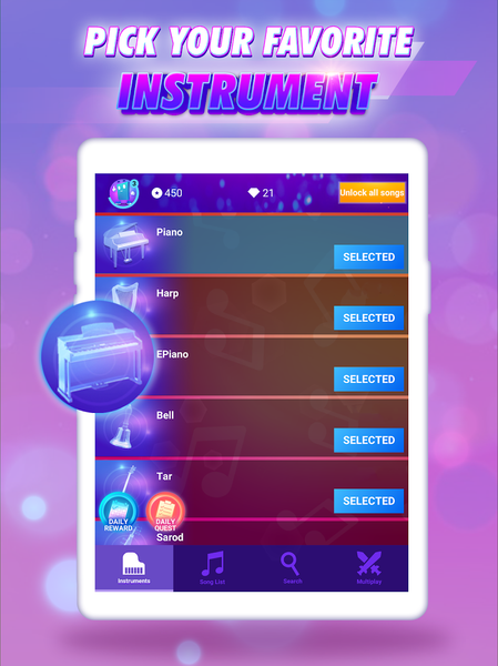 Magic Tiles Vocal - Gameplay image of android game