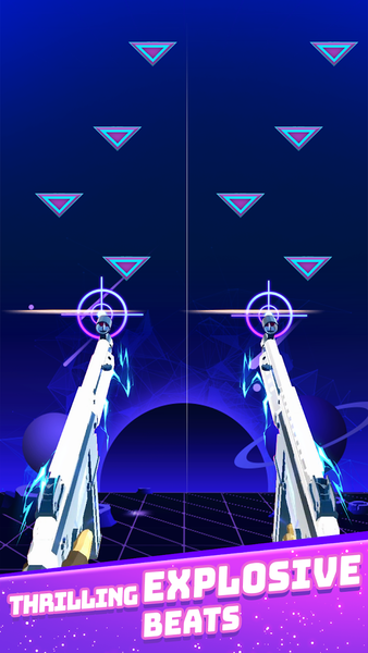 Dual Guns: Music Shooter Game - Gameplay image of android game