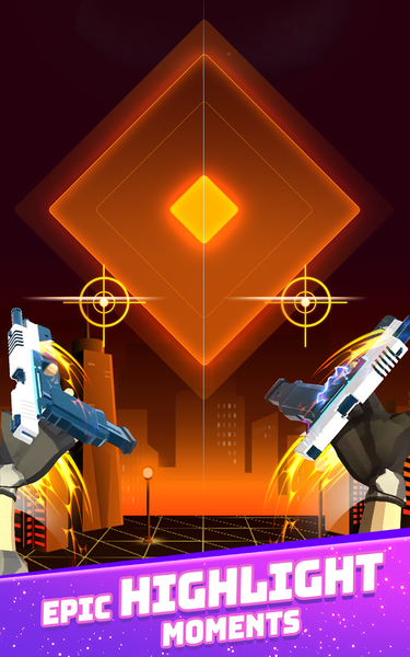 Dual Guns: Music Shooter Game - Gameplay image of android game