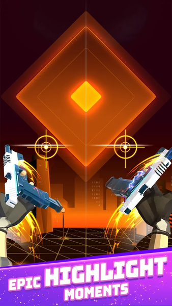 Dual Guns: Music Shooter Game - Gameplay image of android game