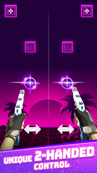 Dual Guns: Music Shooter Game - Gameplay image of android game