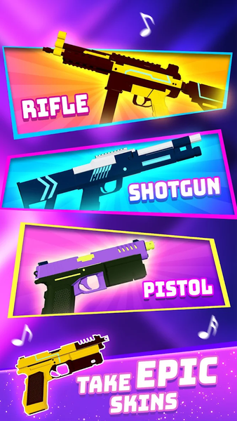 Dual Guns: Music Shooter Game - Gameplay image of android game