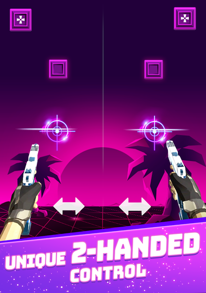 Dual Guns: Music Shooter Game - Gameplay image of android game
