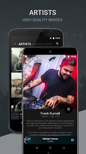 BlackPlayer Music Player - عکس برنامه موبایلی اندروید