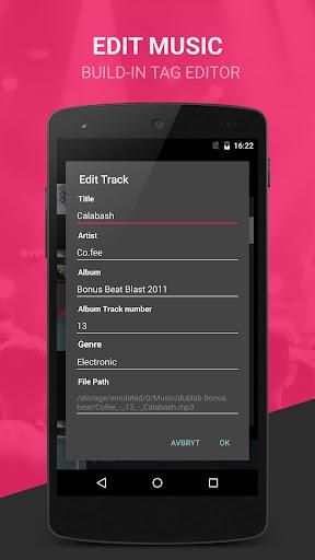 BlackPlayer Music Player - عکس برنامه موبایلی اندروید