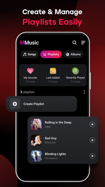 Music Player & MP۳ - MMusic - عکس برنامه موبایلی اندروید