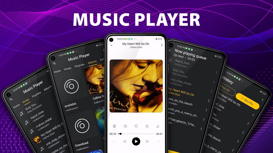 Music Player, Play MP3 Offline - عکس برنامه موبایلی اندروید