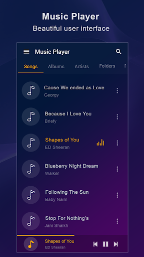 Music Player For Samsung – موزیک پلیر سامسونگ - عکس برنامه موبایلی اندروید
