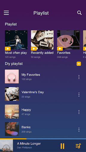Free Music Player - Mp۳ Player - عکس برنامه موبایلی اندروید