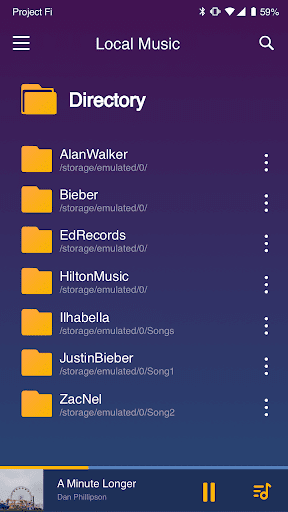 Free Music Player - Mp۳ Player - عکس برنامه موبایلی اندروید