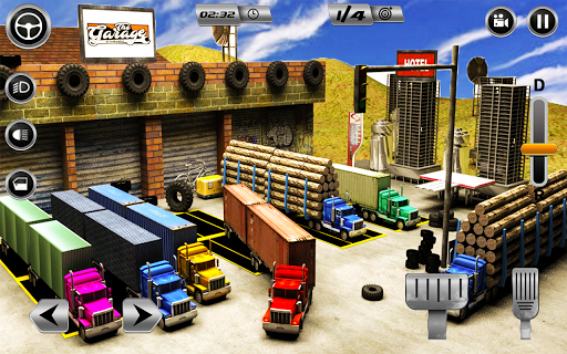 Euro Long Trailer Truck Sim 2021: Cargo Transport - Gameplay image of android game