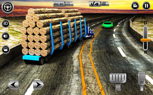 Euro Long Trailer Truck Sim 2021: Cargo Transport - Gameplay image of android game