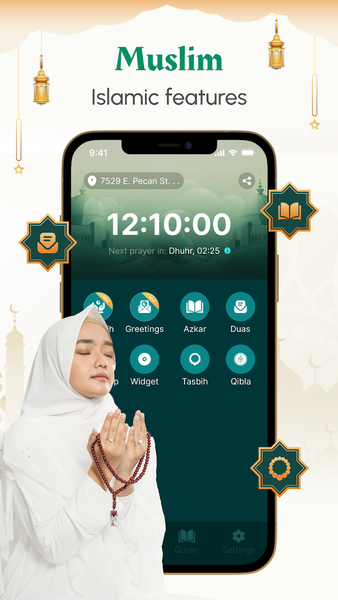 Muslim: Azkar Prayer Times - Image screenshot of android app