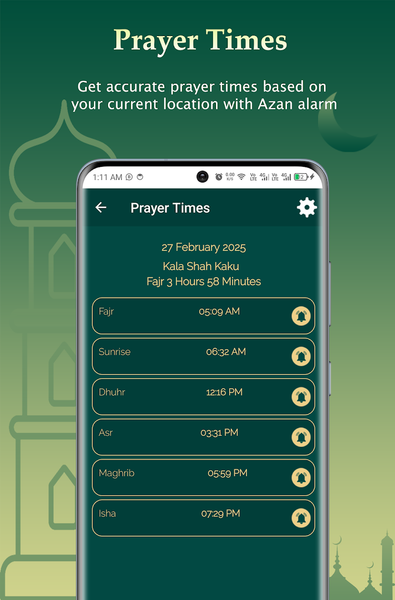 Muslim Muna Adhan Prayer Quran - Image screenshot of android app