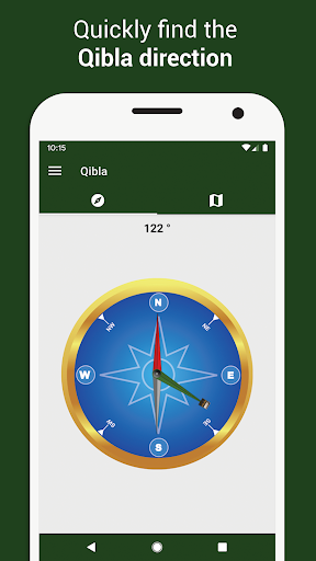 Prayer times: Qibla & Azan - Image screenshot of android app