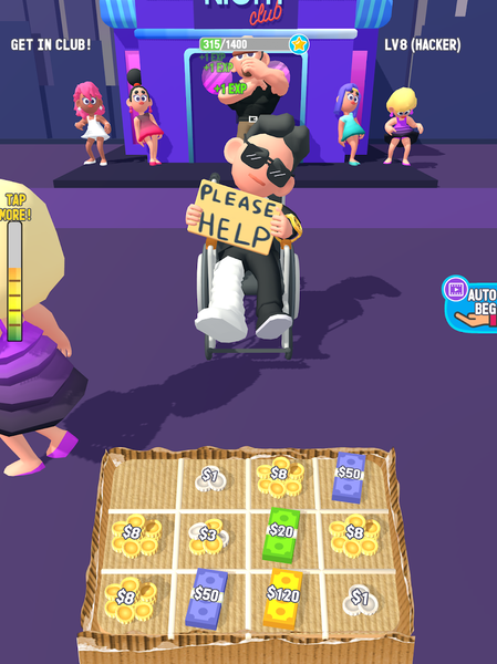 Street Life: Beg Get Rich Game - Gameplay image of android game