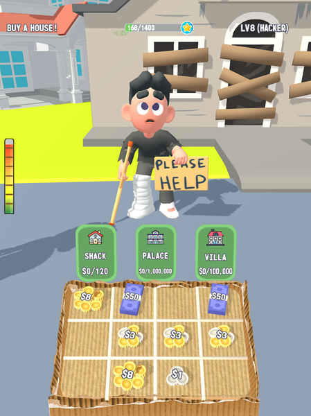 Street Life: Beg Get Rich Game - Gameplay image of android game