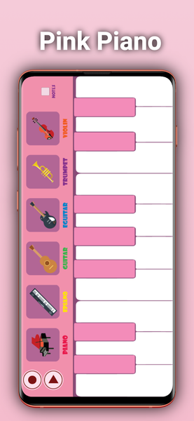 Pink Piano - Gameplay image of android game