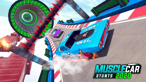 Muscle Car Stunts - Ramp Car - عکس بازی موبایلی اندروید