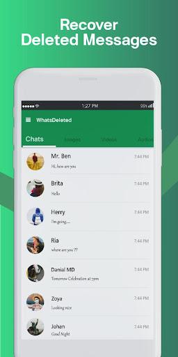 WhatsDelete view delete mesage - Image screenshot of android app