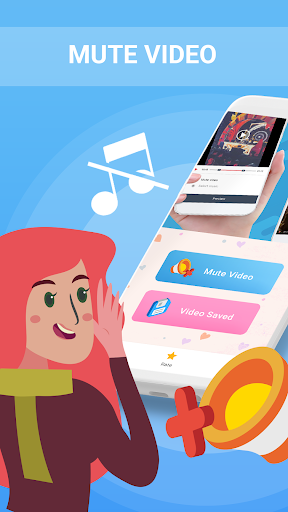 Mute Video, Silent Video - Remove audio in Video - Image screenshot of android app