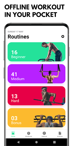 Street Workout App - عکس برنامه موبایلی اندروید