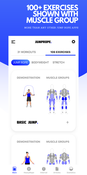 Jump Rope Training App - عکس برنامه موبایلی اندروید