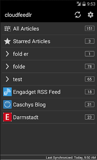 cloudfeedlr - Image screenshot of android app