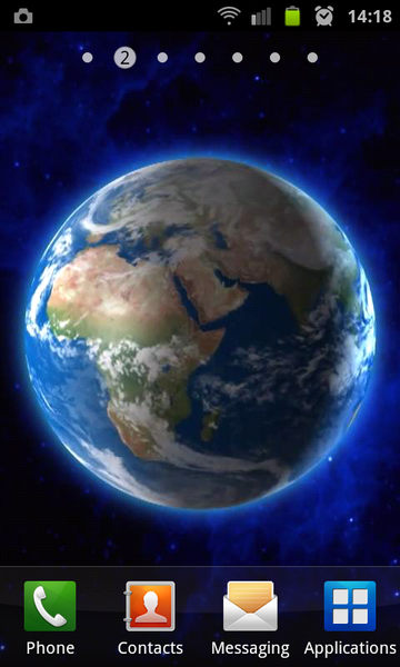 Earth HD Live Wallpaper - Image screenshot of android app