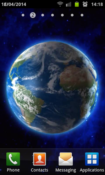 Earth HD Live Wallpaper - Image screenshot of android app