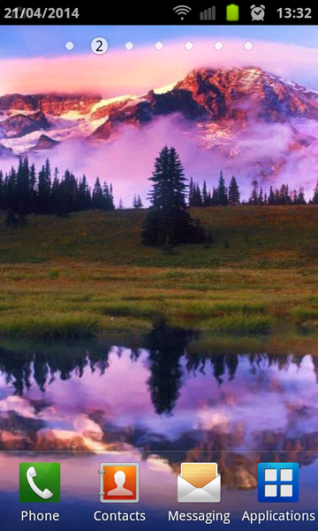 Mountain Lake Live Wallpaper - Image screenshot of android app