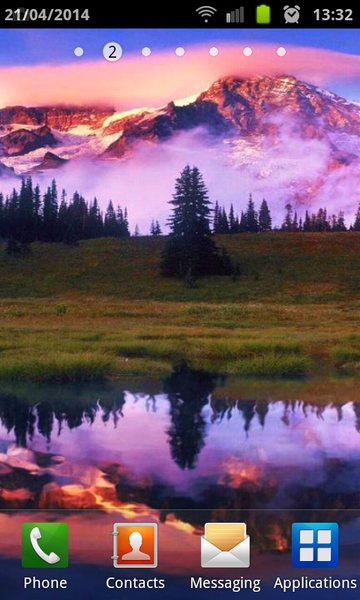 Mountain Lake Live Wallpaper - Image screenshot of android app