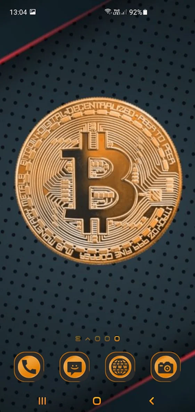 Gold Bitcoin Live Wallpaper - Image screenshot of android app
