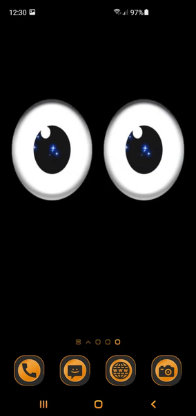 Funny Phone Eyes Live Wallpape - Image screenshot of android app