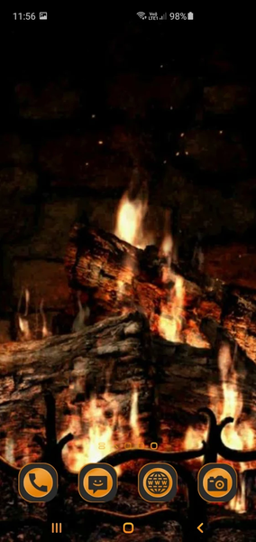 Fireplace Live Wallpaper - Image screenshot of android app