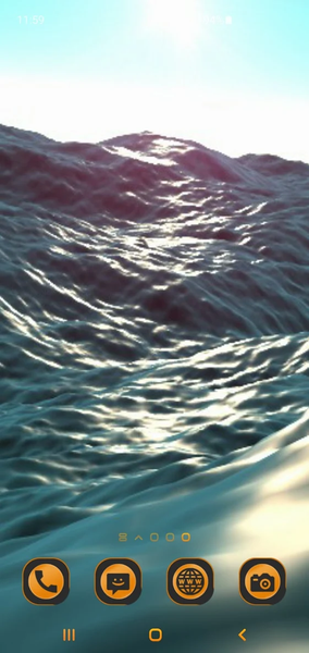 Sea Waves Live Wallpaper - Image screenshot of android app