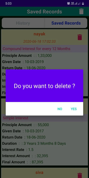 Interest Calculator - Image screenshot of android app