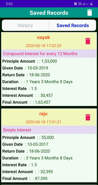 Interest Calculator - Image screenshot of android app