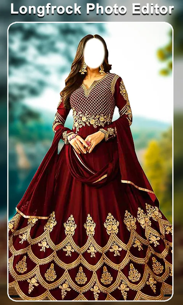Long frock photo editor - Image screenshot of android app