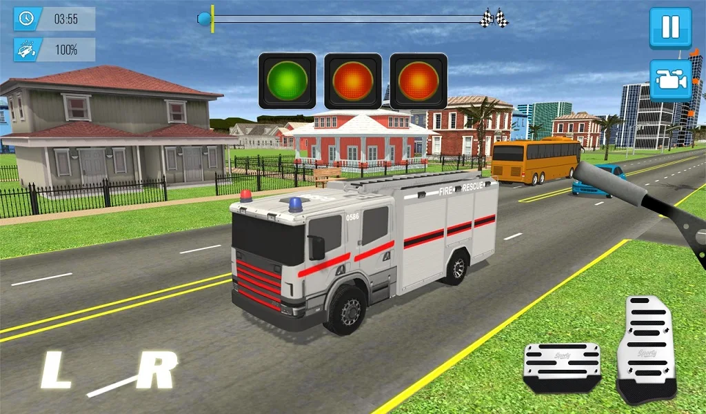 Speed Bumps Car Crash - Gameplay image of android game
