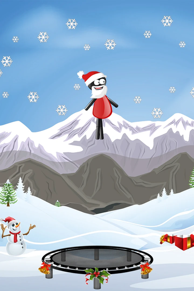 Crazy Stickman Jump and Flip - Gameplay image of android game