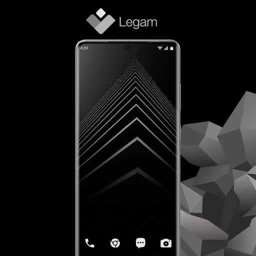 Legam - Black Icon Pack Amoled - Image screenshot of android app