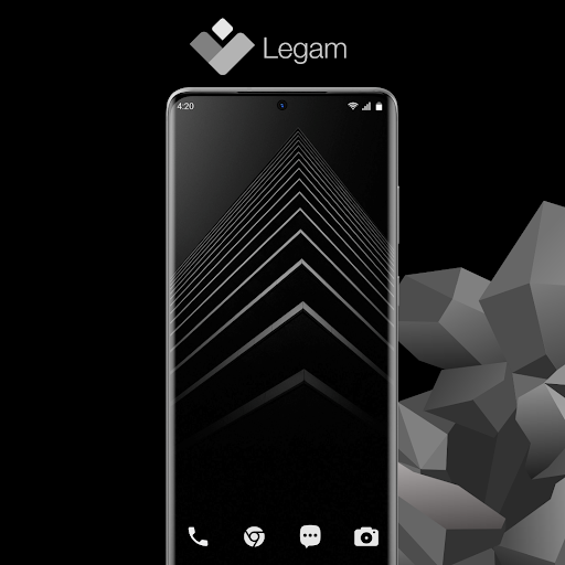 Legam - Black Icon Pack Amoled - عکس برنامه موبایلی اندروید