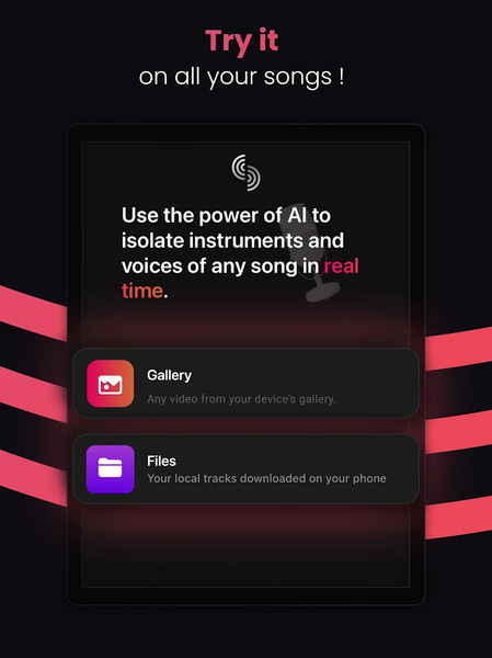 Stemz: AI Tool for Musicians - Image screenshot of android app