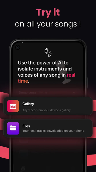 Stemz: AI Tool for Musicians - Image screenshot of android app